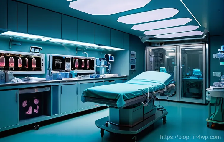 바이오프린팅 기술의 사회적 수용성 - **Image Prompt 1: The Promise of Bioprinting for Organ Transplants**
    A futuristic, sterile opera...