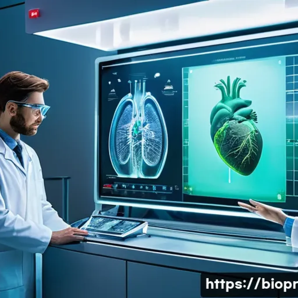 바이오프린팅을 통한 환자 맞춤형 치료 방법 - **Image Prompt 1: Personalized Organ Regeneration in a Futuristic Lab**
A highly detailed, reali...